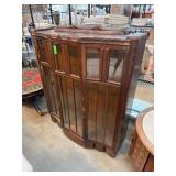Wooden Glass-Front Display Cabinet
