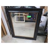Framed Wall Mirror With Decorative Accents