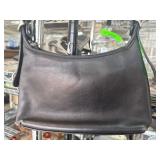 Coach Black Leather Shoulder Bag