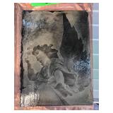 Glass Artwork Depicting Angelic Figure