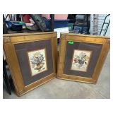 Framed Floral Print Artwork
