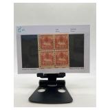 Block of Four 1930s US Postage Stamps