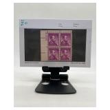 Block of Four Purple Canadian Stamps