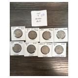 Eight Buffalo Nickels