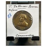 Thomas Jefferson Bronze Commemorative Coin