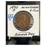 1930-D Lincoln Cent Mint Error