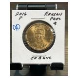 2016 P Ronald Reagan Presidential Dollar Coin
