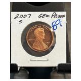 2007-S Lincoln Cent Gem Proof Coin