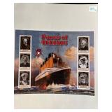 Faces of Titanic Commemorative Stamp Sheet