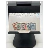 East Germany Imperf Saxony Stamp Set