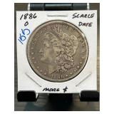 1886-O Morgan Silver Dollar Scarce Date