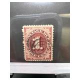US J1 Postage Due with Cancellation Mark