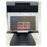 1917 US #517 Pair with Los Angeles Cancel