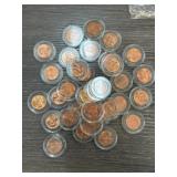 Preserved Lincoln Pennies