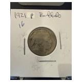1921 P Buffalo Nickel in Display Holder