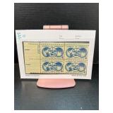 Block of 4 4Â¢ Wheels of Freedom Stamps