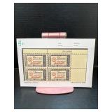 1948 Canadian Food Parcel Stamps Block