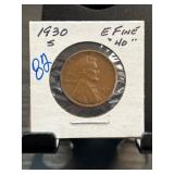 1930-S Lincoln Wheat Cent in Extra Fine Condition