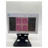 Block of Four Purple Canadian Stamps