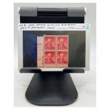 1954 6c Theodore Roosevelt Stamps Block