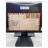 1930 First Flight Cover with Air Mail Stamps