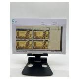 Block of Stamps Featuring Historical Figure