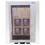 Block of 4 US 4-Cent Postage Stamps