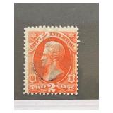 U.S. #O16 Dept. of Interior Vermilion Stamp