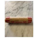 Roll of 40 Steel Wheat Cents, 1943