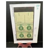Block of 4 US 4Â¢ Champions of Liberty Stamps