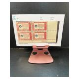 Four Red Canadian Ration Coupons