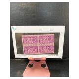 Block of Canadian Purple Postage Stamps