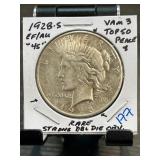 1928-S Peace Dollar VAM 3 with Notations