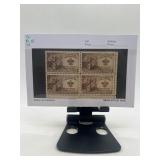 Block of Canadian Postage Stamps on Display