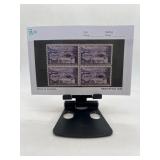 Block of Four Purple Canadian Stamps