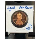 2008-S Lincoln Cent Gem Proof Coin