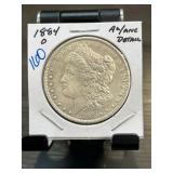 1884-O Morgan Silver Dollar in Holder