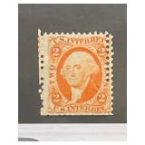 1862 U.S. R15 Two-Cent Orange Stamp