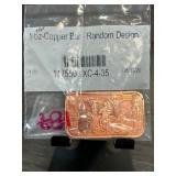 1-Ounce Copper Bar with Random Design