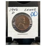 1946-D Lincoln Wheat Cent in CH UNC Condition