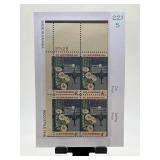 Block of 4 U.S. Arizona 1962 4c Stamps