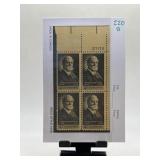 Block of 4 US 4-Cent Postage Stamps