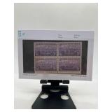 Block of 3-Cent US Postage Stamps