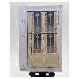 Seattle Worlds Fair 1962 4Â¢ Stamp Block