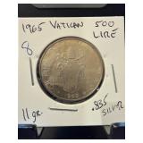 1965 Vatican City 500 Lire .835 Silver Coin