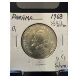 1968 Panama 1/2 Balboa Coin