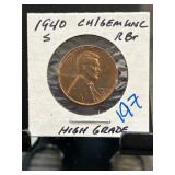 1940-S Lincoln Wheat Cent High Grade