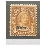US #673 Martha W. Nebraska Overprinted Mint