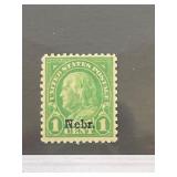 US #669 Franklin Nebraska Overprint Stamp