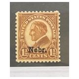 U.S. #670 Warren Nebraska Overprinted Stamp